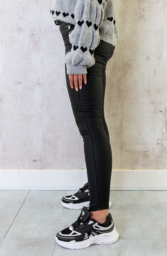 Coating Jeans Mat Zwart – shoparchief, foto 3
