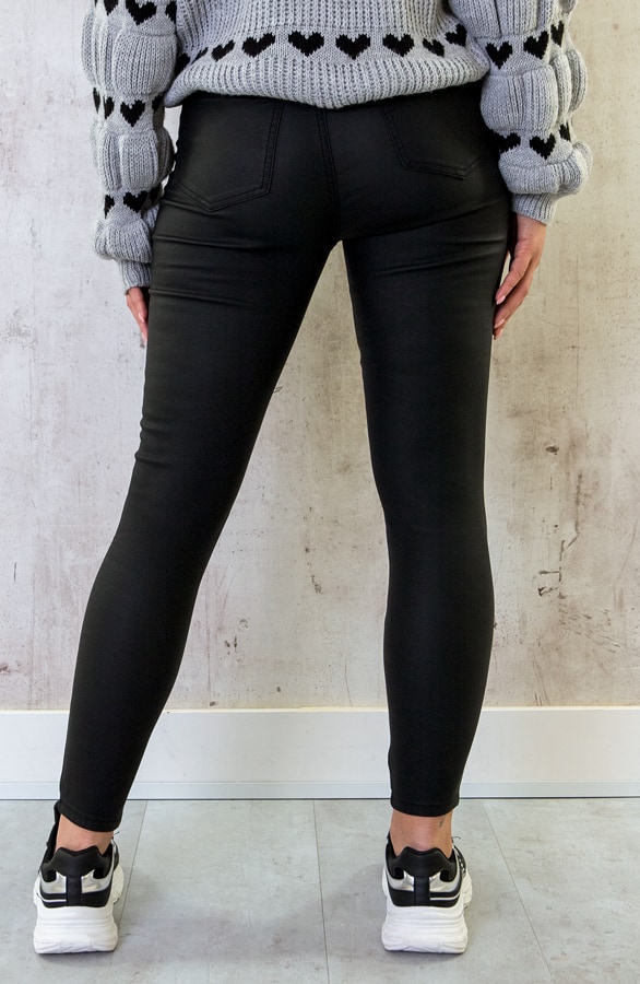 Coating Jeans Mat Zwart – shoparchief, foto 4