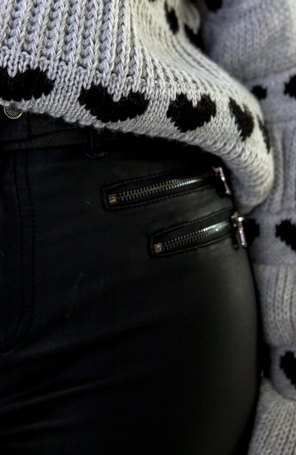 Coating Jeans Mat Zwart – shoparchief, foto 5