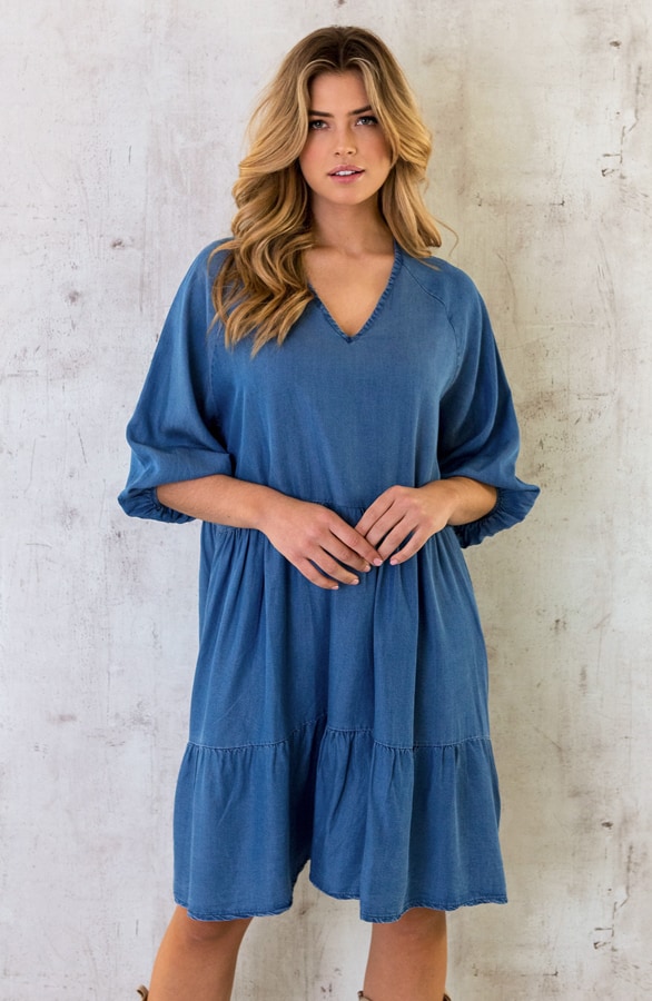 Denim Tunic Dress – shoparchief, foto 8