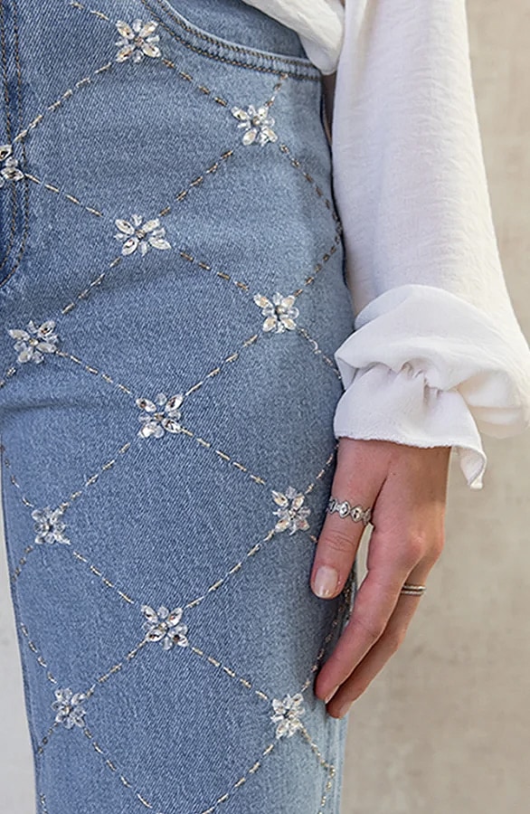Exclusive Handmade Crystal Jeans – shoparchief, foto 4
