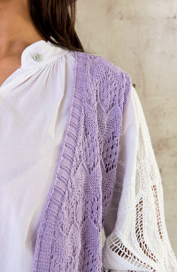Gehaakt Gilet Lila – shoparchief, foto 4