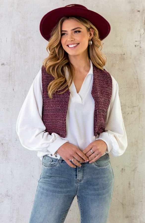 Gilet Woven Exclusive Pink – shoparchief