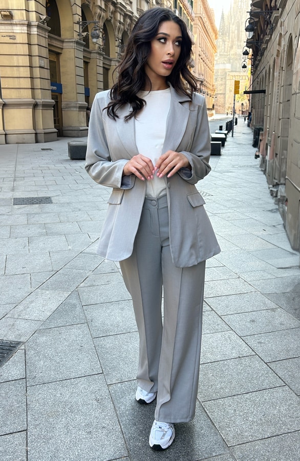 High Waist Pantalon Grey – shoparchief, foto 4