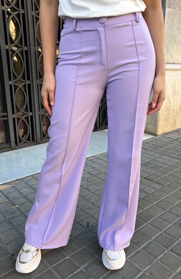 High Waist Pantalon Lila – shoparchief