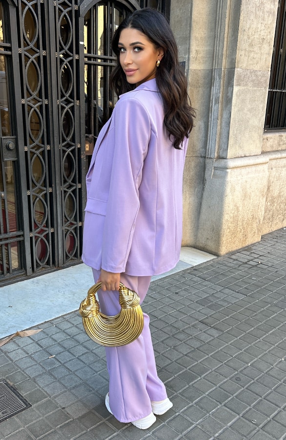 High Waist Pantalon Lila – shoparchief, foto 3