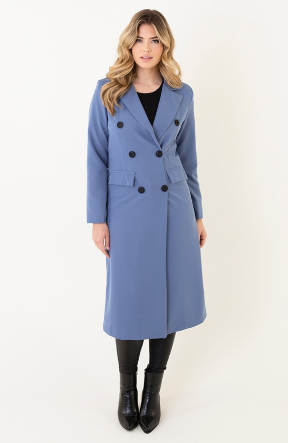 Lange Blazer Jeansblauw – shoparchief, foto 2