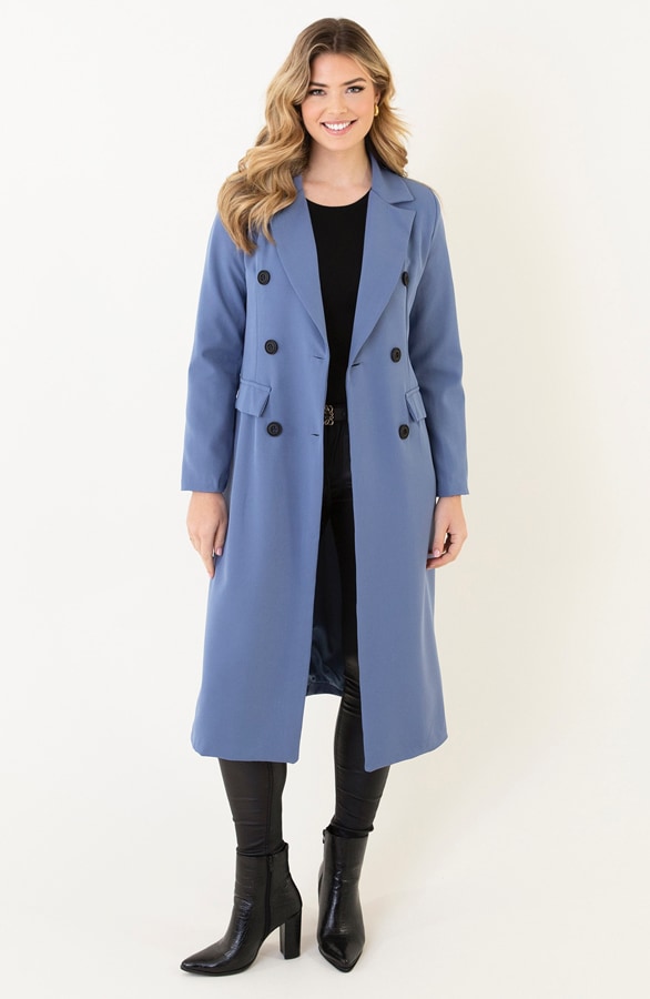 Lange Blazer Jeansblauw – shoparchief