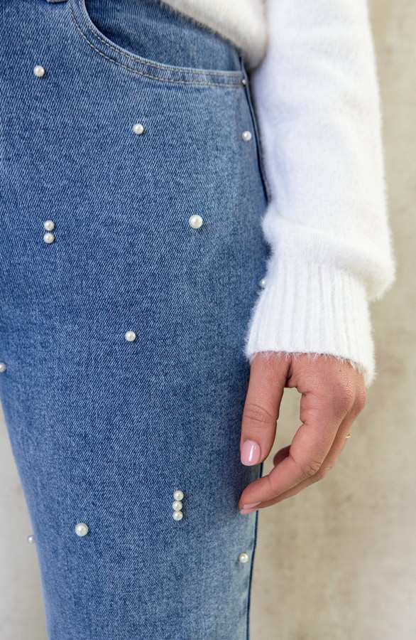 Limited Pearl Jeans High Waisted – shoparchief, foto 5