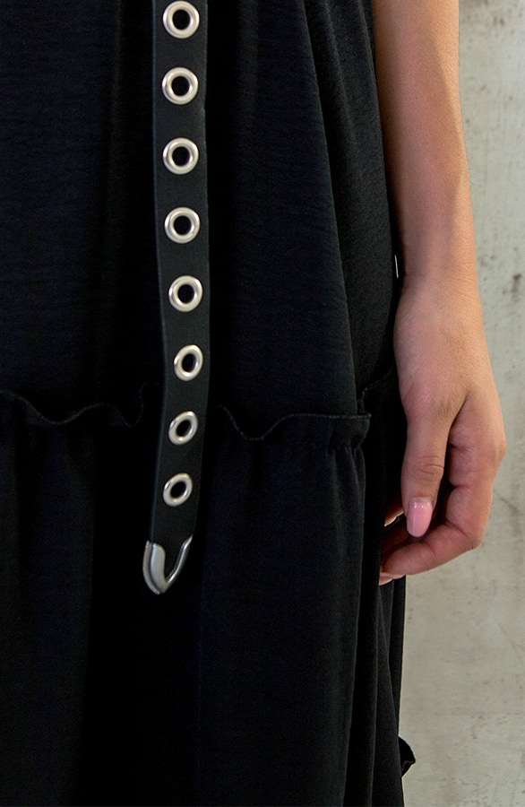 Maxi Rok Ruffle Zwart – shoparchief, foto 11