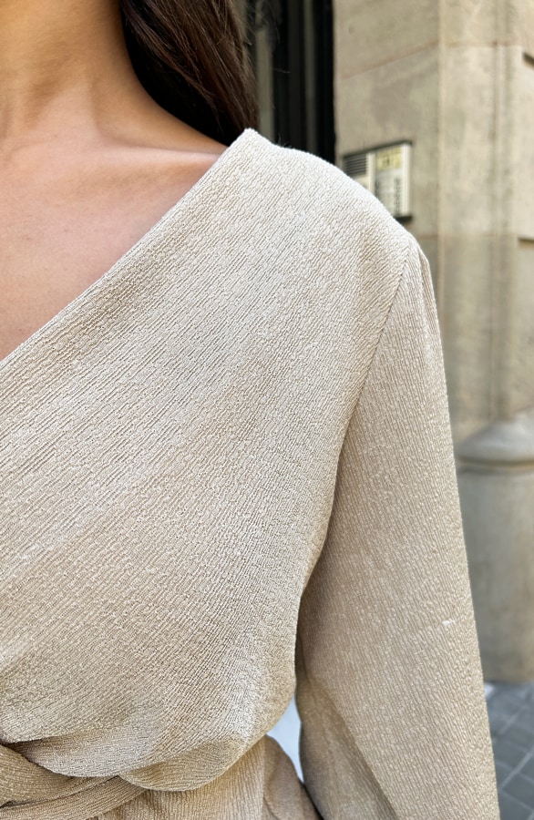 Peplum Top Luxury Beige – shoparchief, foto 4