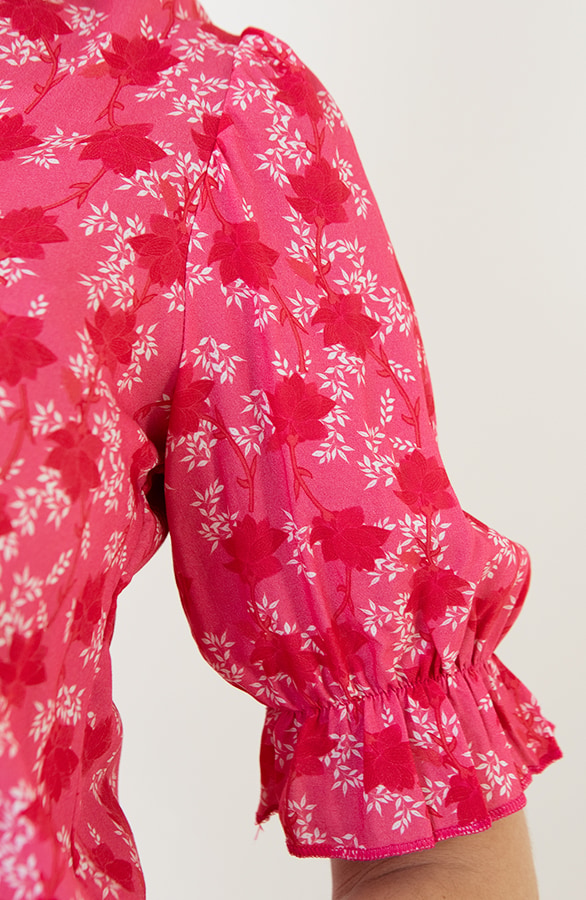 Pofmouwen Top Gigi Fuchsia – shoparchief, foto 6