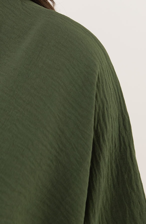 Saint Tropez Ruffle Jurk Army – shoparchief, foto 5