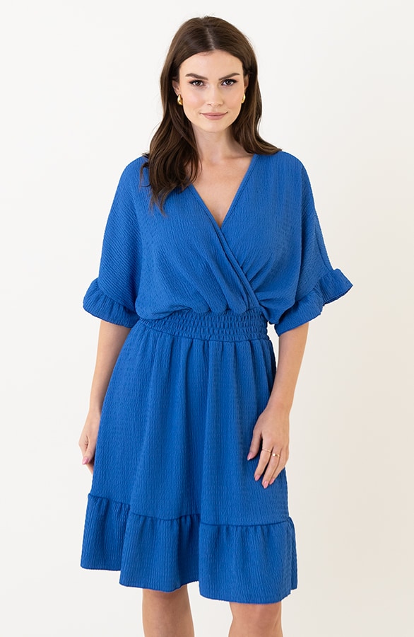 Smocked Low Back Jurk Kobalt – shoparchief, foto 5