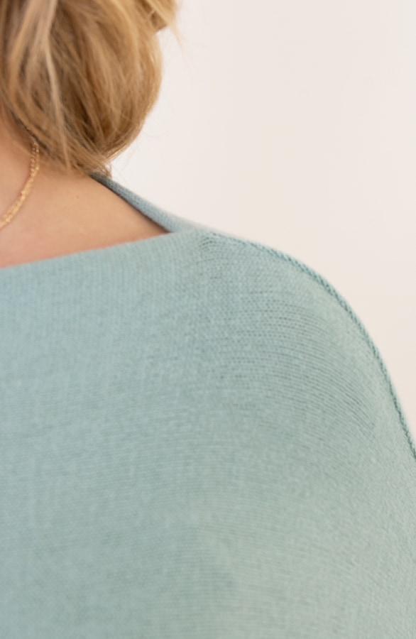 Soft Trui Ruffle Mouwen Mint – shoparchief, foto 8