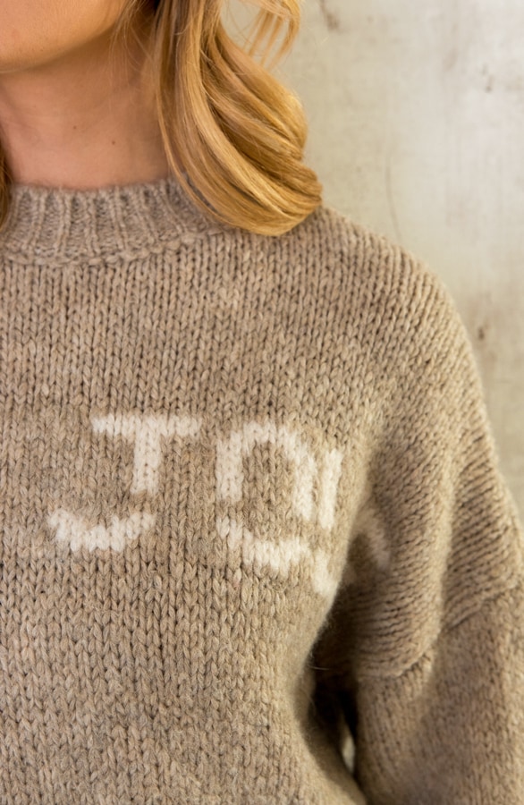 Tres Jolie Oversized Soft Trui Beige – shoparchief, foto 4