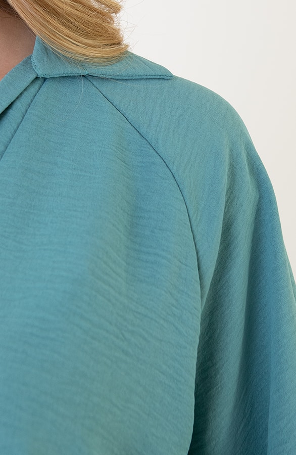 V-Hals Blouse Rome Mint – shoparchief, foto 4