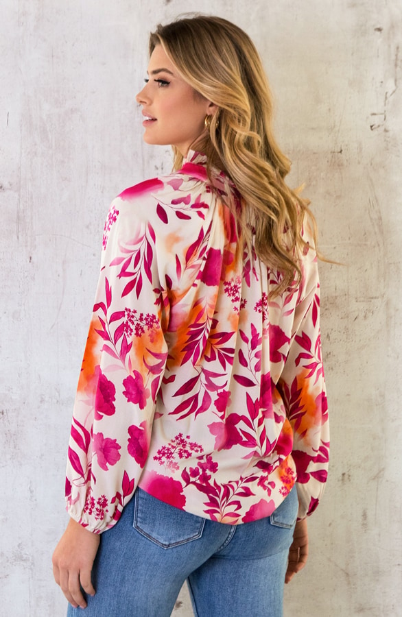 Viscose Bloemen Blouse Marbella – shoparchief, foto 8