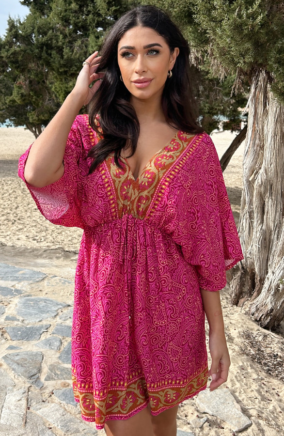 Bali Tuniek Katoen Roze – shoparchief, foto 5
