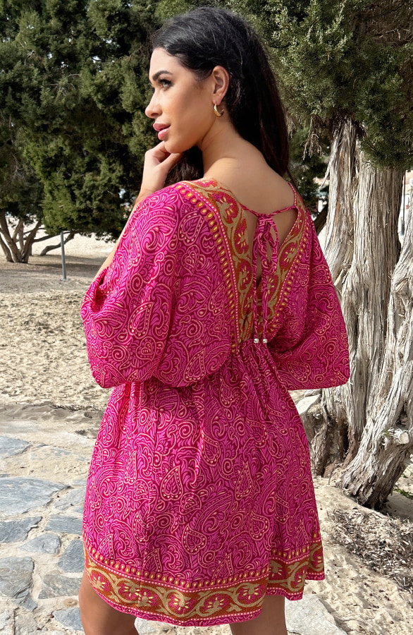 Bali Tuniek Katoen Roze – shoparchief, foto 7