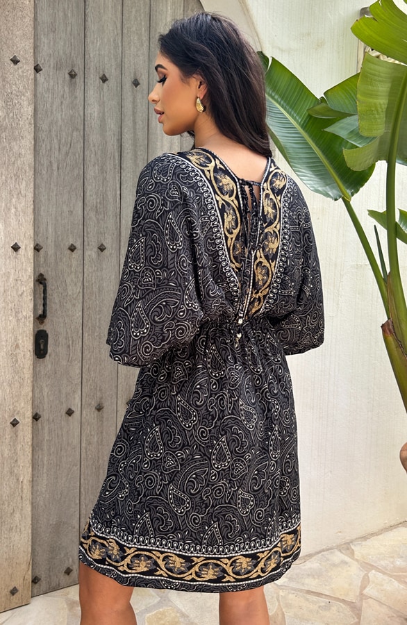 Bali Tuniek Katoen Zwart – shoparchief, foto 3