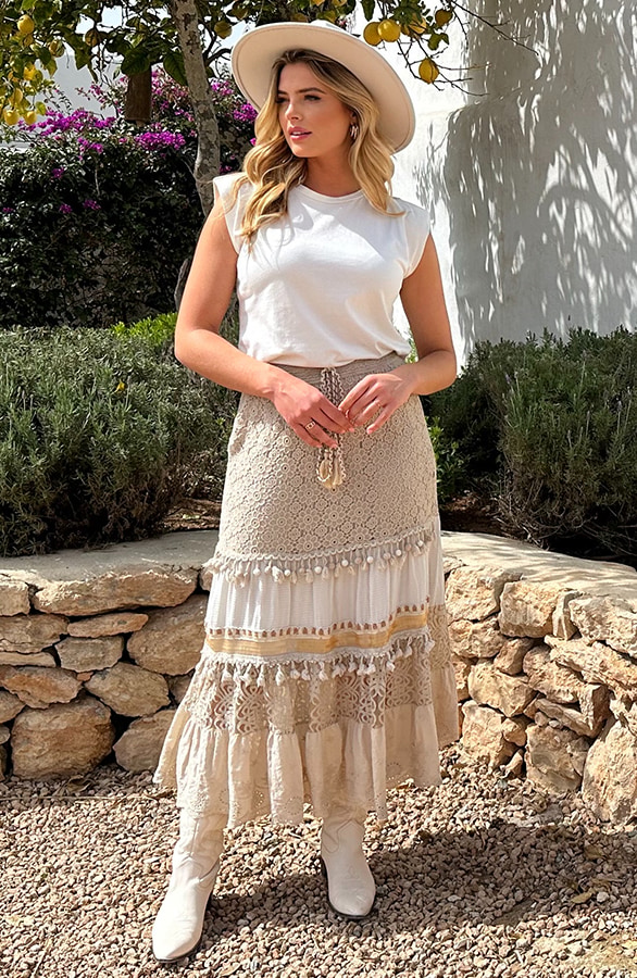 Bohemian Detailed Maxi Rock, Shoparchiv, Foto 5