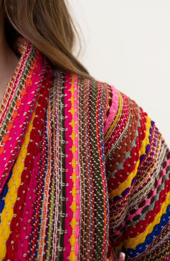 Boho Cardigan Handmade Multicolor – shoparchief, foto 8
