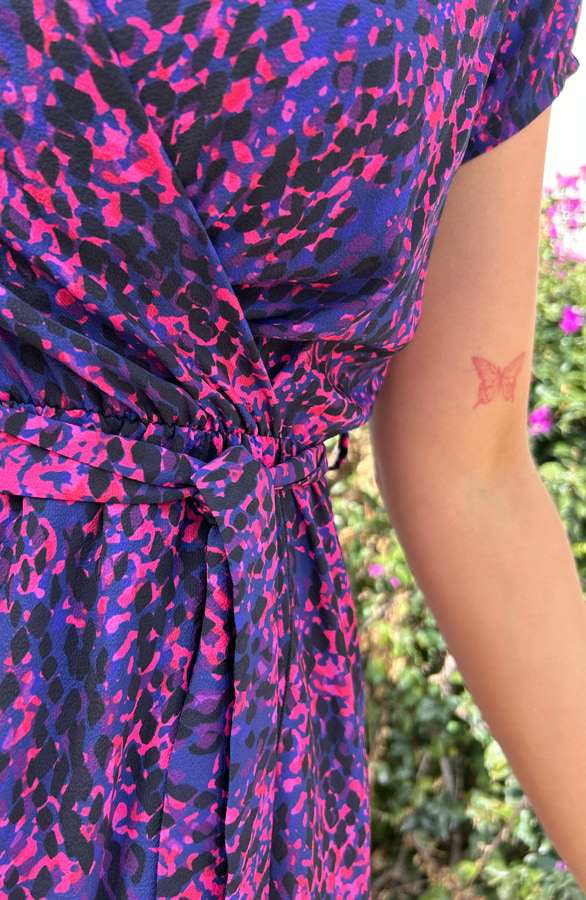 Cheetah Jurk Blue Pink – shoparchief, foto 6