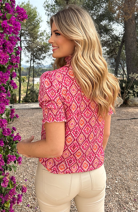 Col Top Aztec Print – shoparchief, foto 3