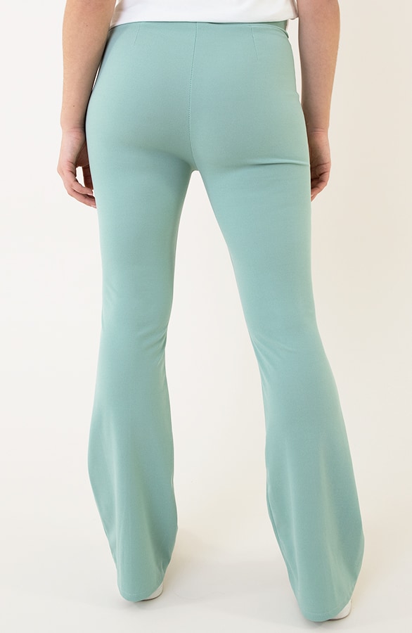 Detailed Flared Broek Mint Verde – shoparchief, foto 5