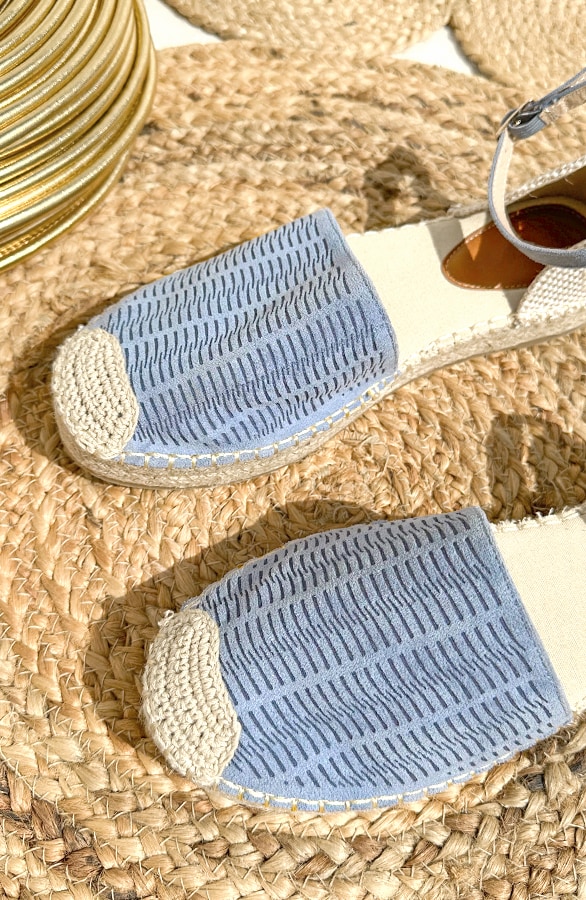Espadrilles Suède Blauw – shoparchief, foto 2