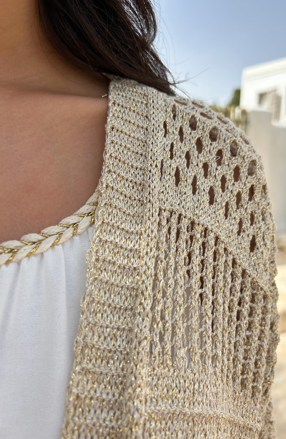 Exclusive Lurex Vest Dames – shoparchief, foto 4