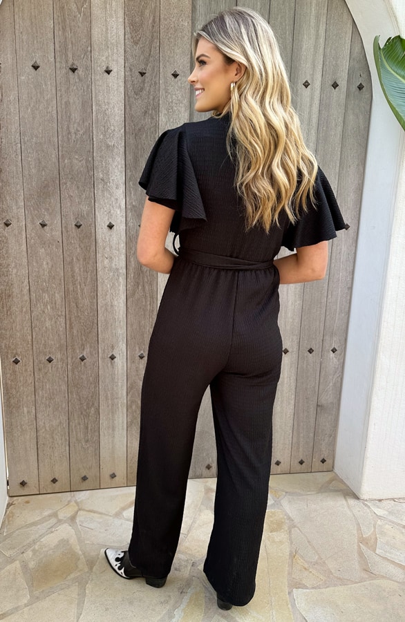 Jumpsuit Dames Smocked Black – jumpsuits en playsuits, foto 3