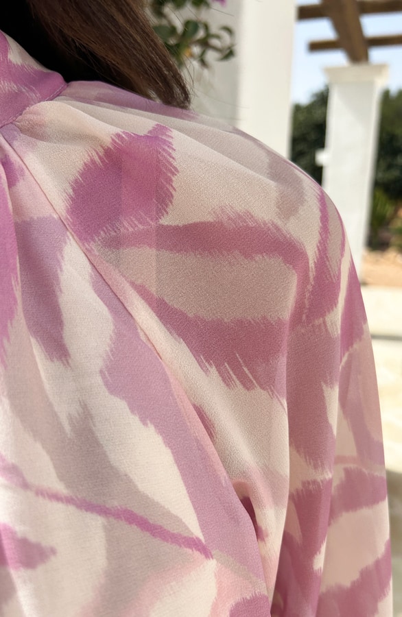 Jurk Met Wijde Mouwen Dust Pink – shoparchief, foto 5