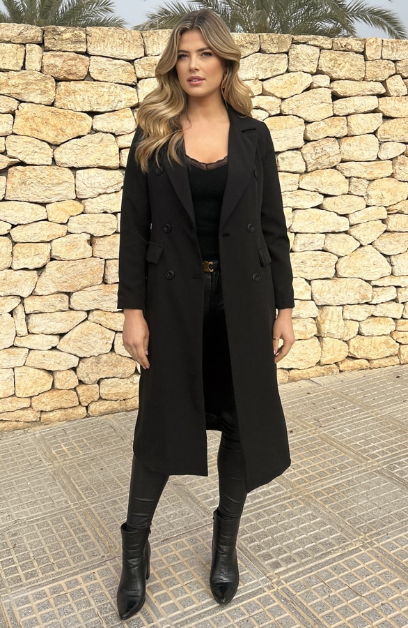 Lange Blazer Zwart – shoparchief, foto 2