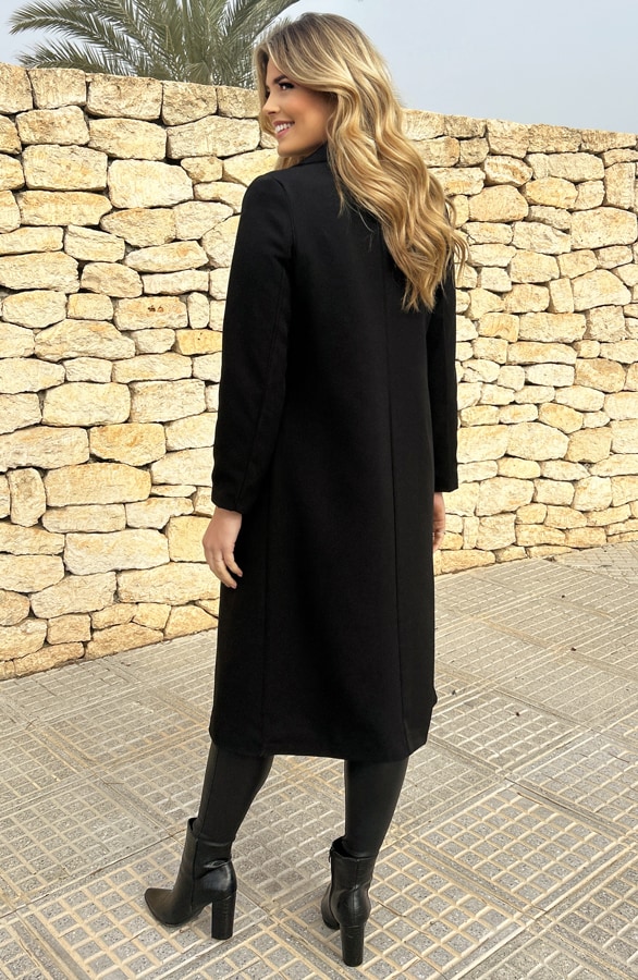 Lange Blazer Zwart – shoparchief, foto 4