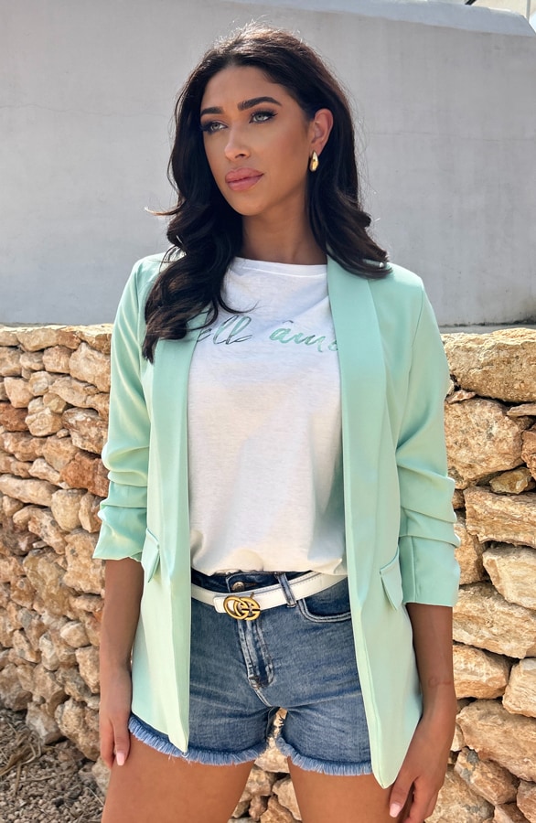 T-shirt Belle Ame Mint Metallic – shoparchief, foto 2