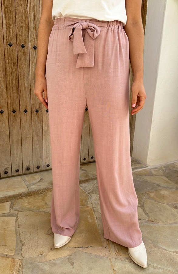 Linnen Broek Dust Pink – shoparchief