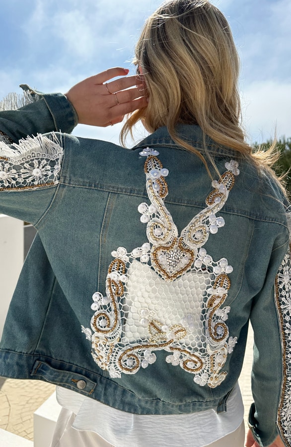 Luxury Embroidery Denim Jacket – shoparchief, foto 10
