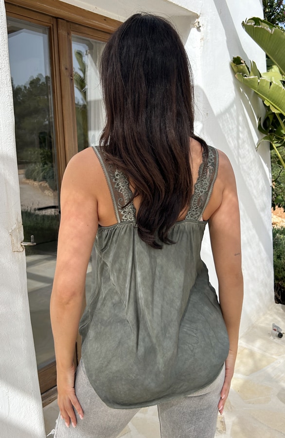 Luxury Kanten Top Army – shoparchief, foto 3