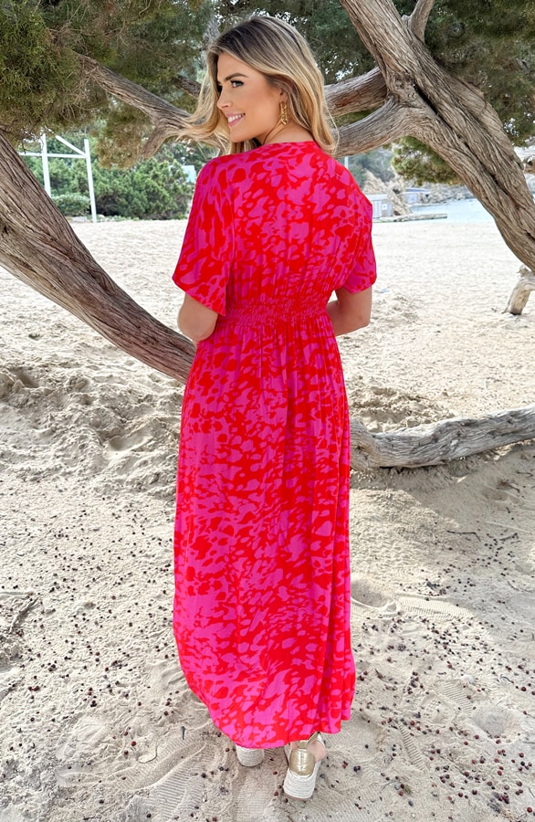 Maxi Dress Fuchsia – shoparchief, foto 3