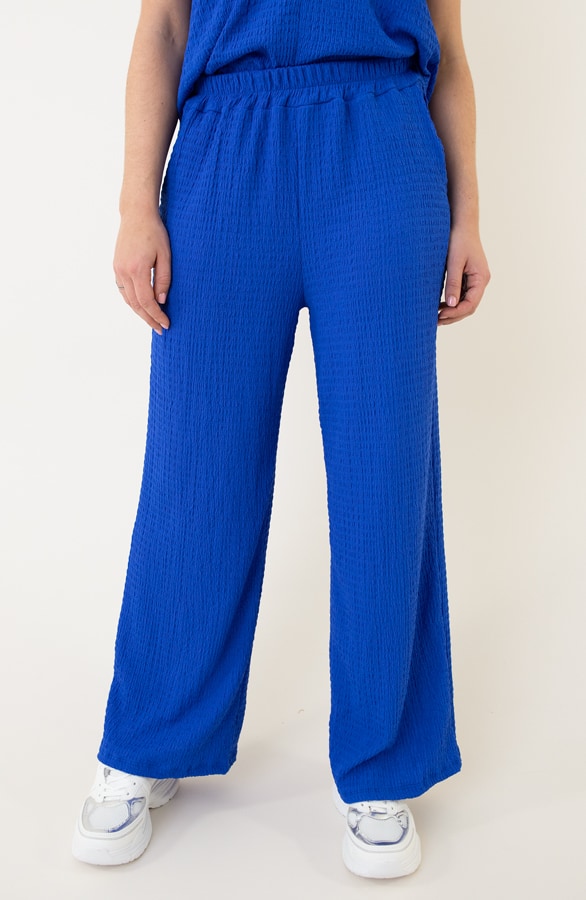 Paris Broek High Waisted Kobalt – broeken, foto 4