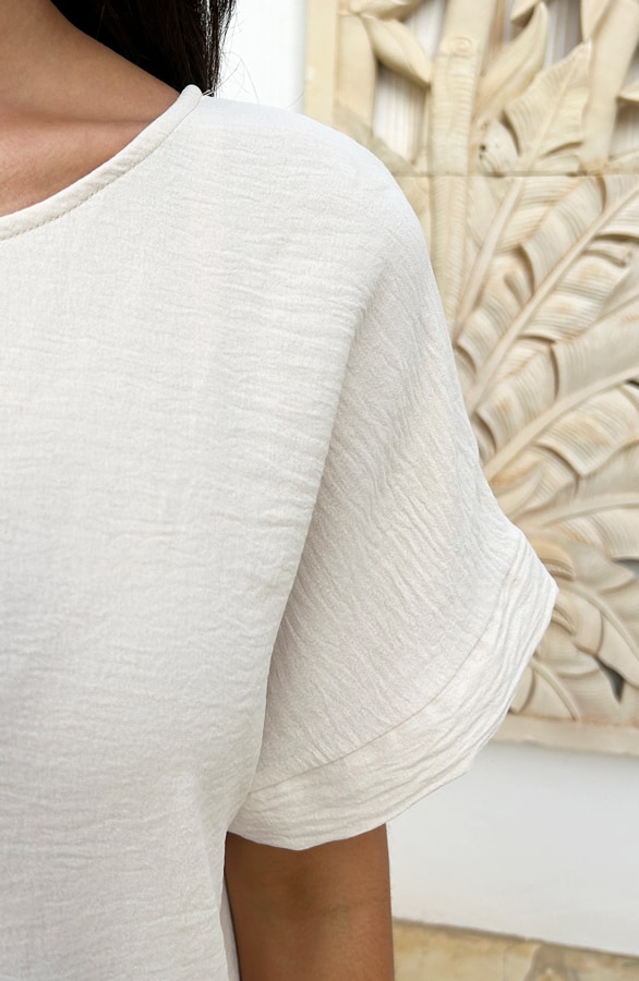 Pocket Bow Tuniek Beige – shoparchief, foto 4