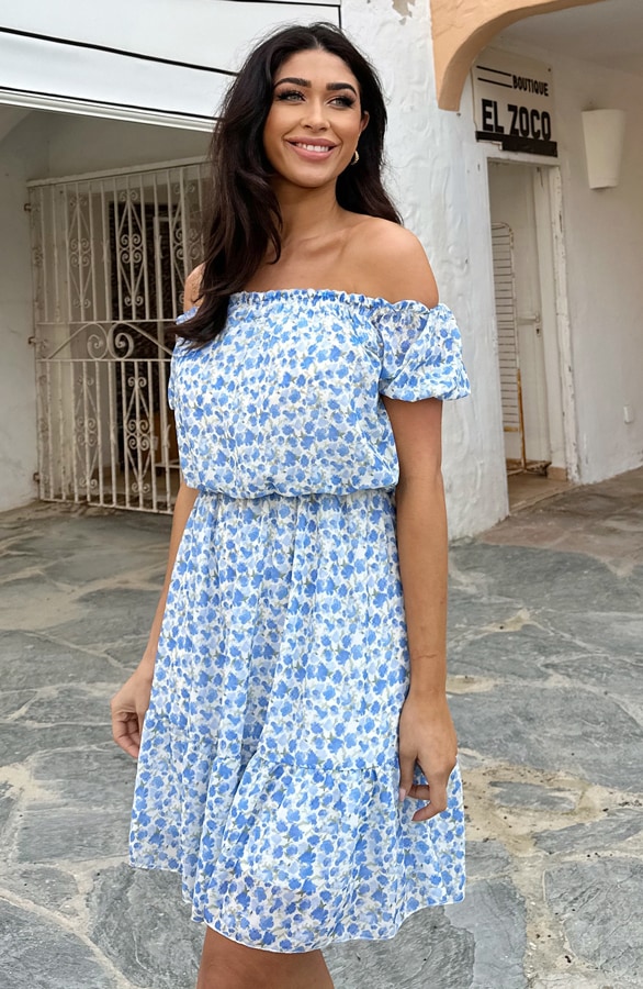 Roses Jurk Jeans Blue – shoparchief, foto 2