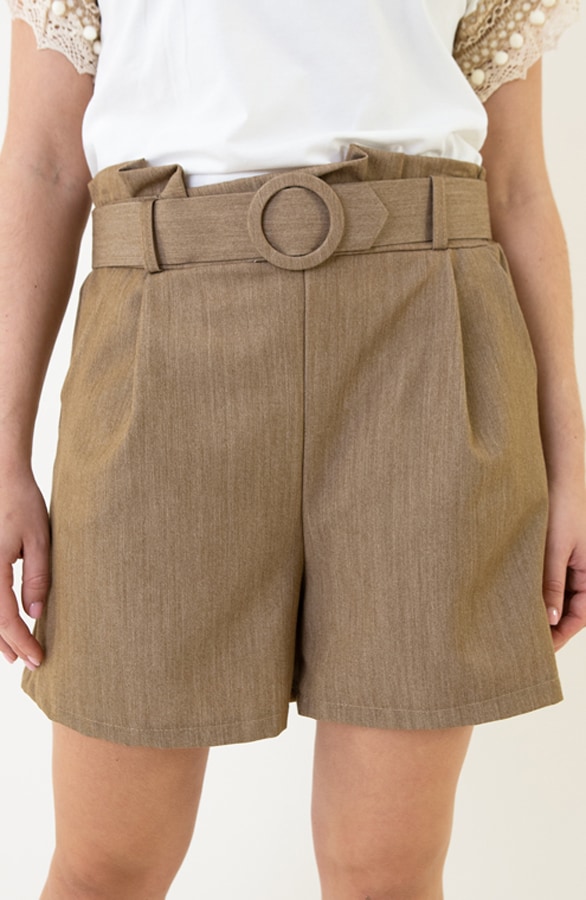 Short Met Riem Camel – shoparchief, foto 3