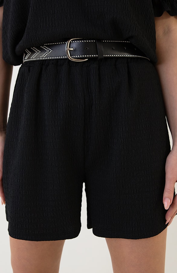 Smocked Short Sevilla Zwart – shoparchief, foto 7