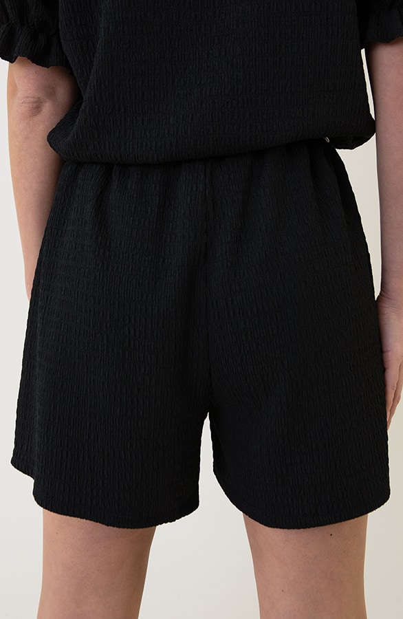 Smocked Short Sevilla Zwart – shoparchief, foto 8