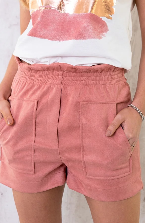 Suede Short Dust Roze – shoparchief, foto 5