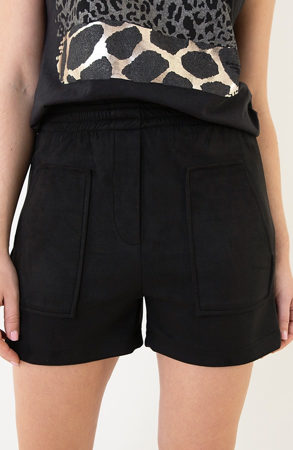 Suede Short Zwart – shoparchief, foto 4