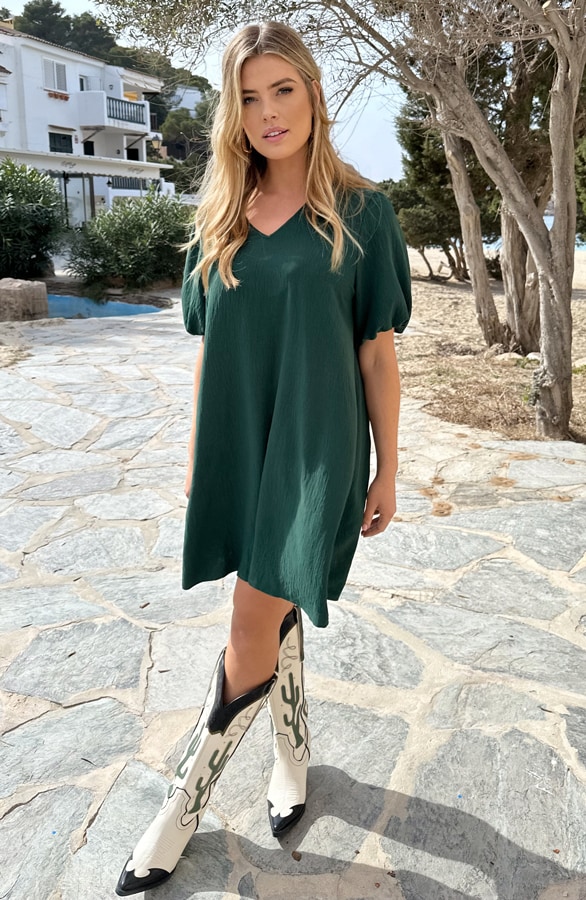 Valencia Jurk Smaragd – shoparchief, foto 3